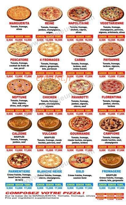 Bella pizza — carte page 2
