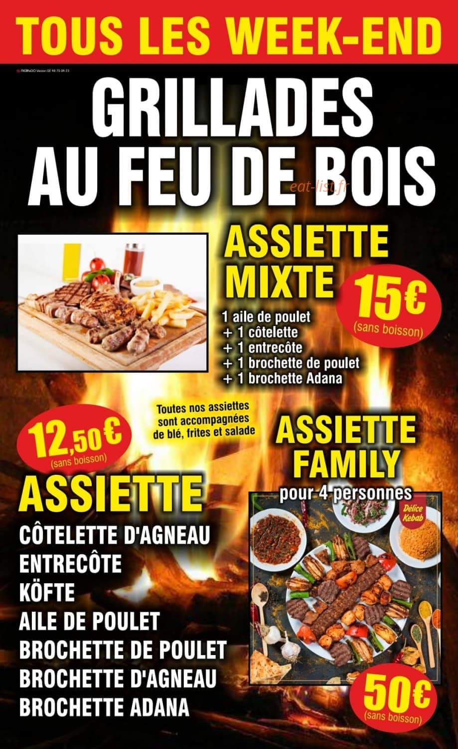 Délice Kebab — carte page 4