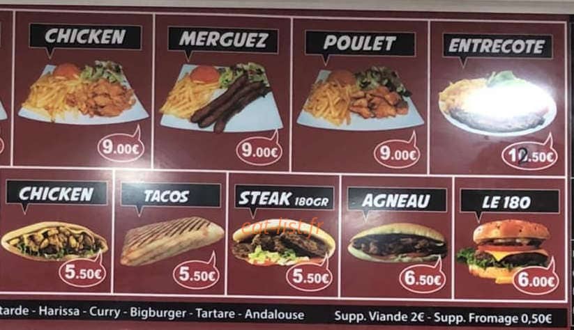Délice Kebab — carte page 3