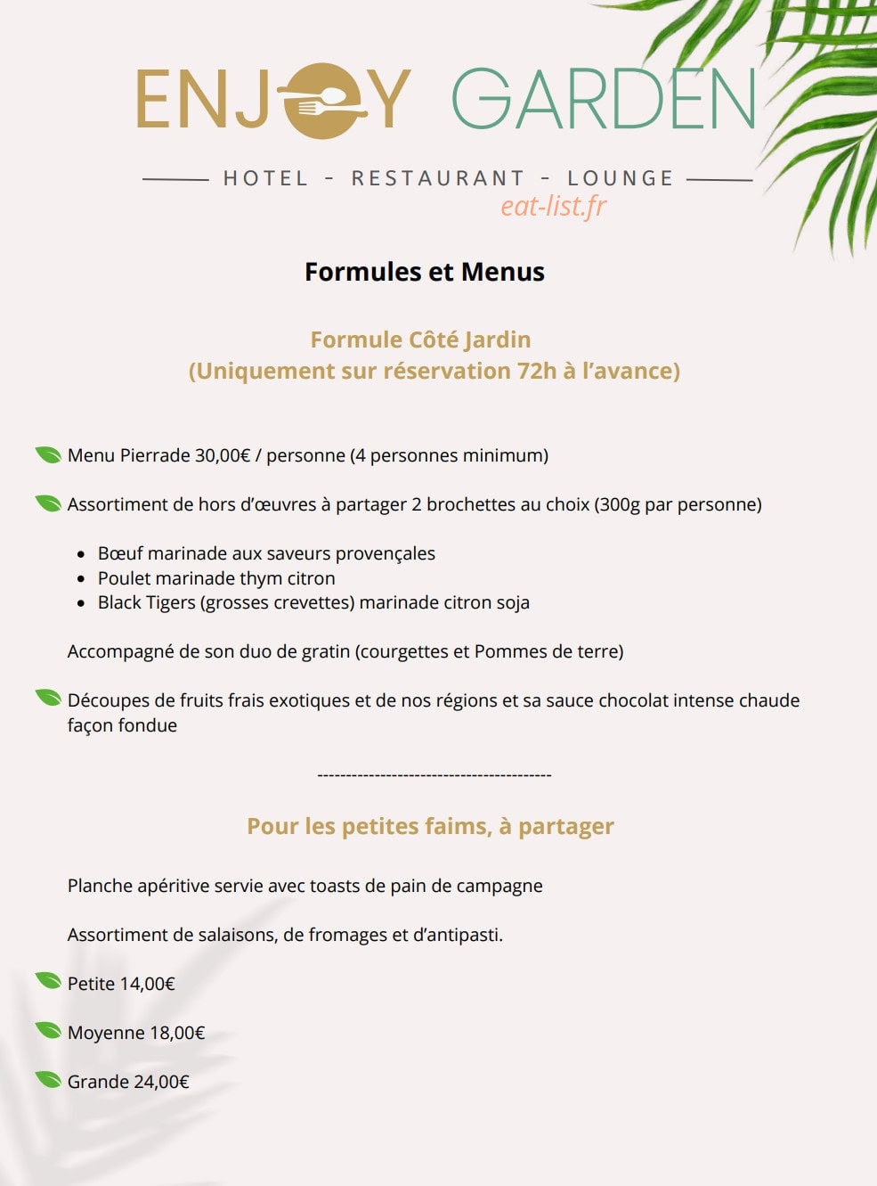 Enjoy Garden — carte page 4