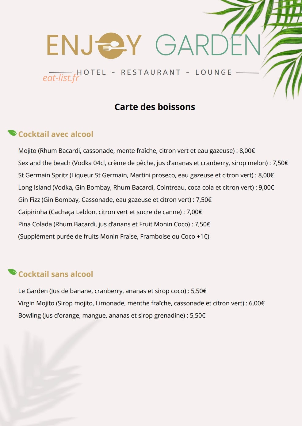 Enjoy Garden — carte page 6