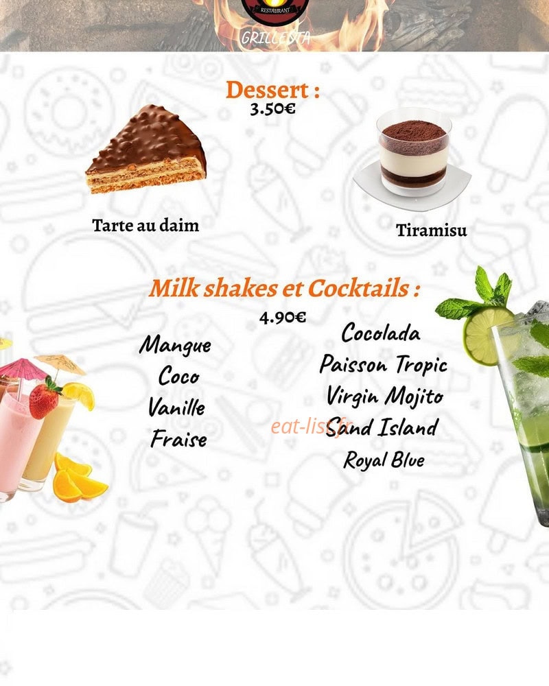 Grillesta — carte page 4