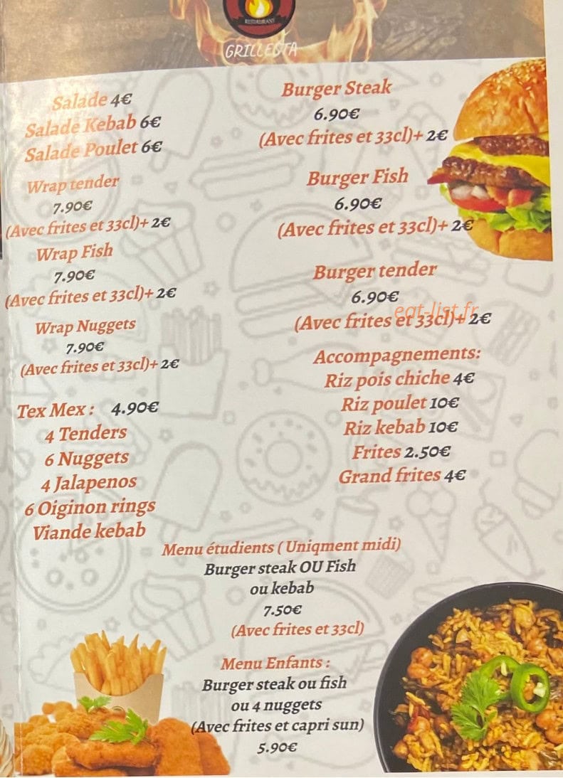 Grillesta — carte page 3