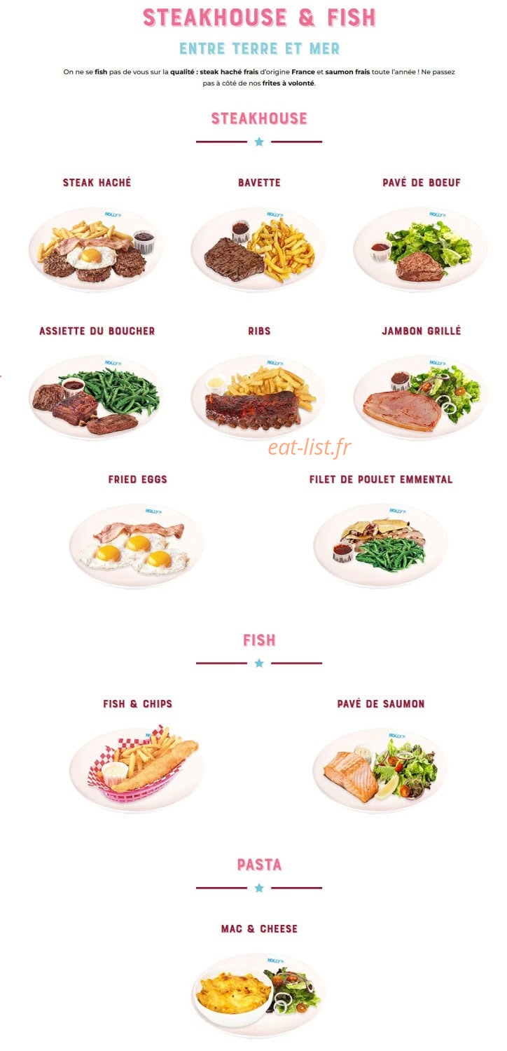 Holly's Diner — carte page 6