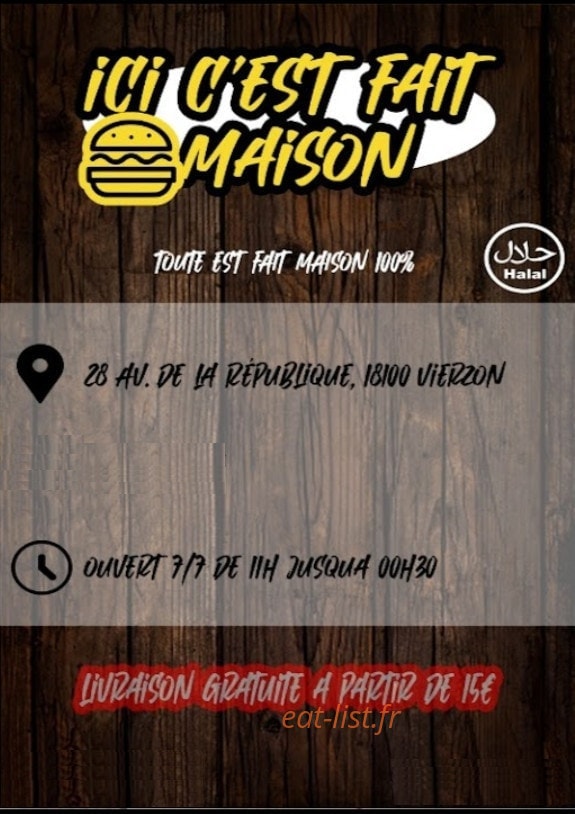 Ici C'est Fait Maison — carte page 1