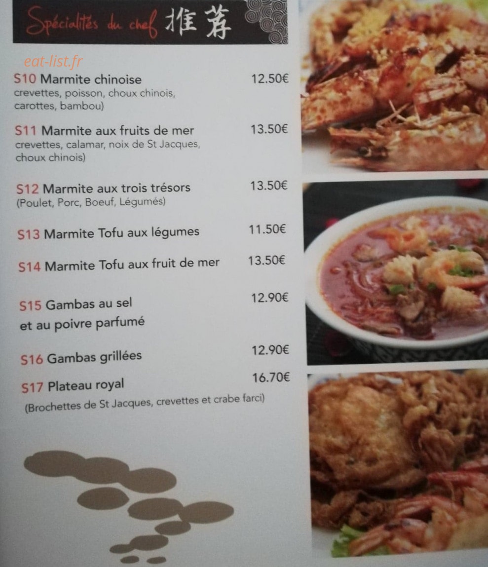 Les Délices d'Asie — carte page 6