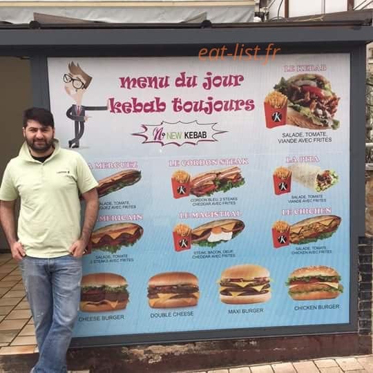 New Kebab — carte page 1