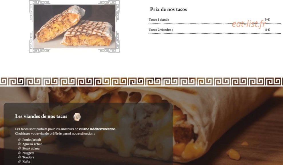 O’Grec — carte page 5