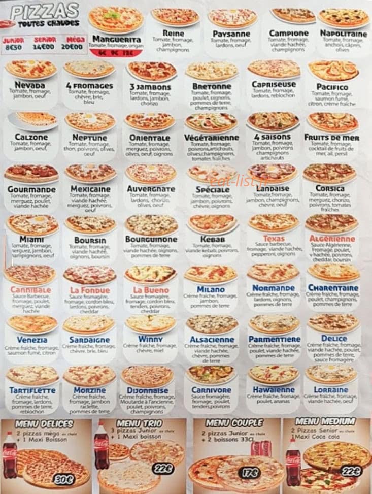 Pizza Délices — carte page 2