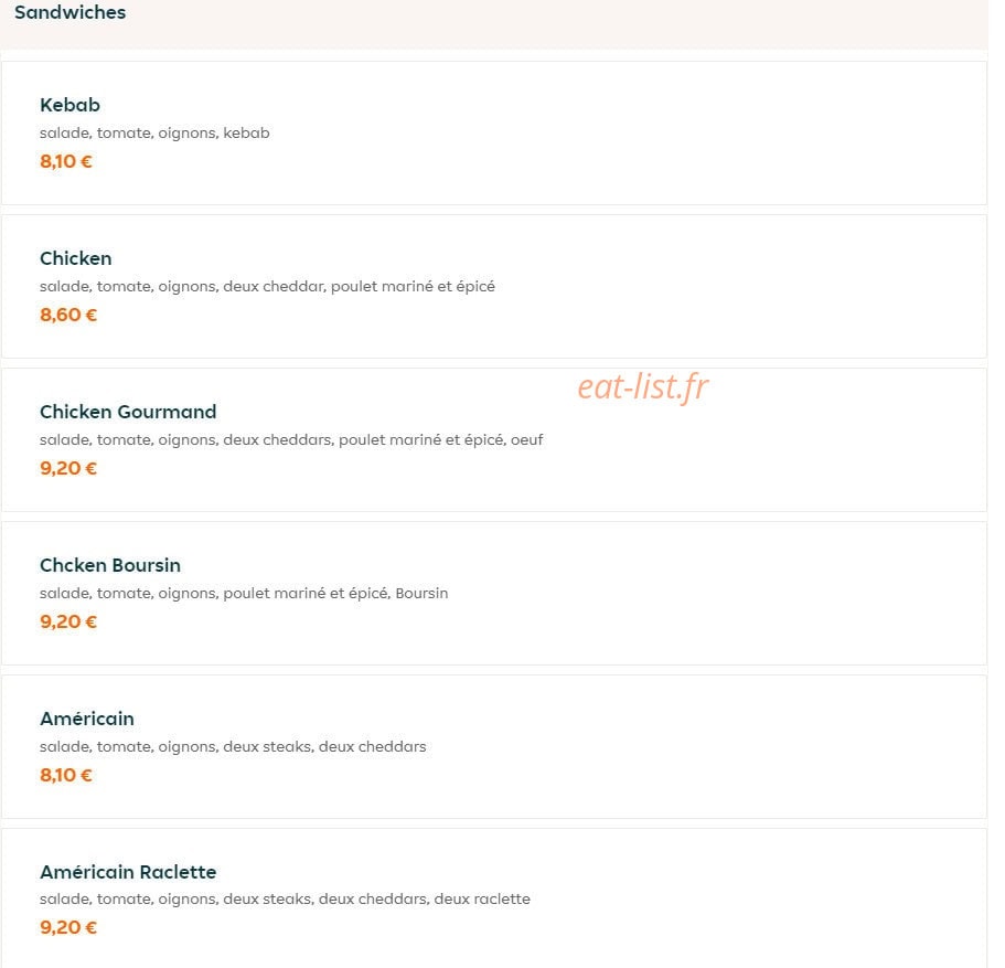 Snack18 — carte page 1