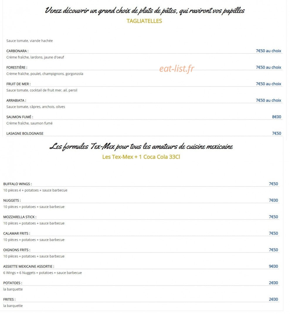 Victoria Pizza — carte page 5