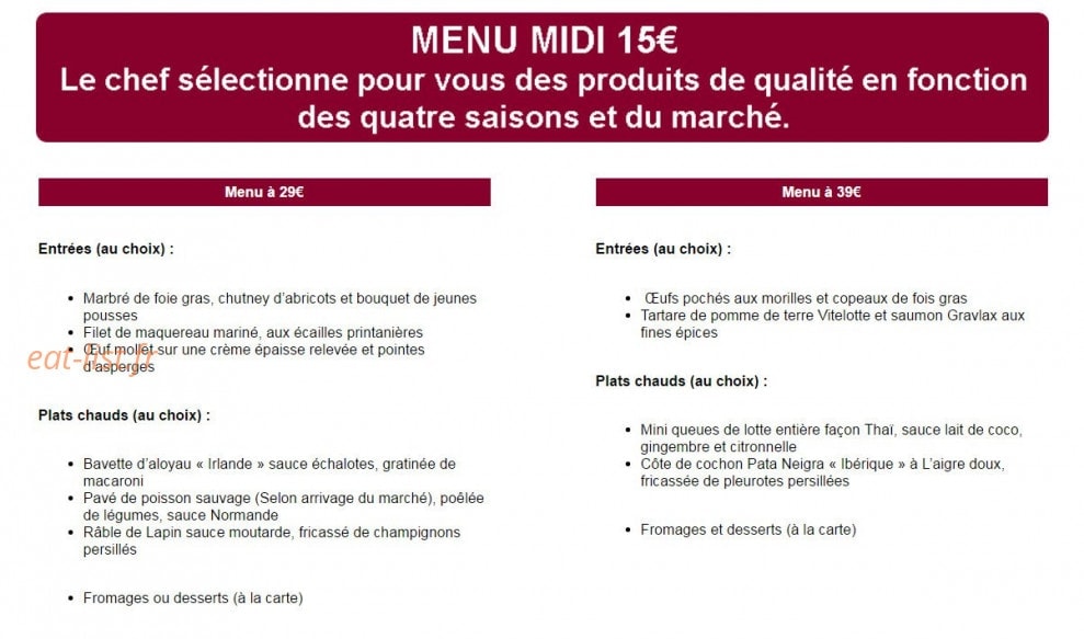 Au Nouveau Chabur — carte page 2