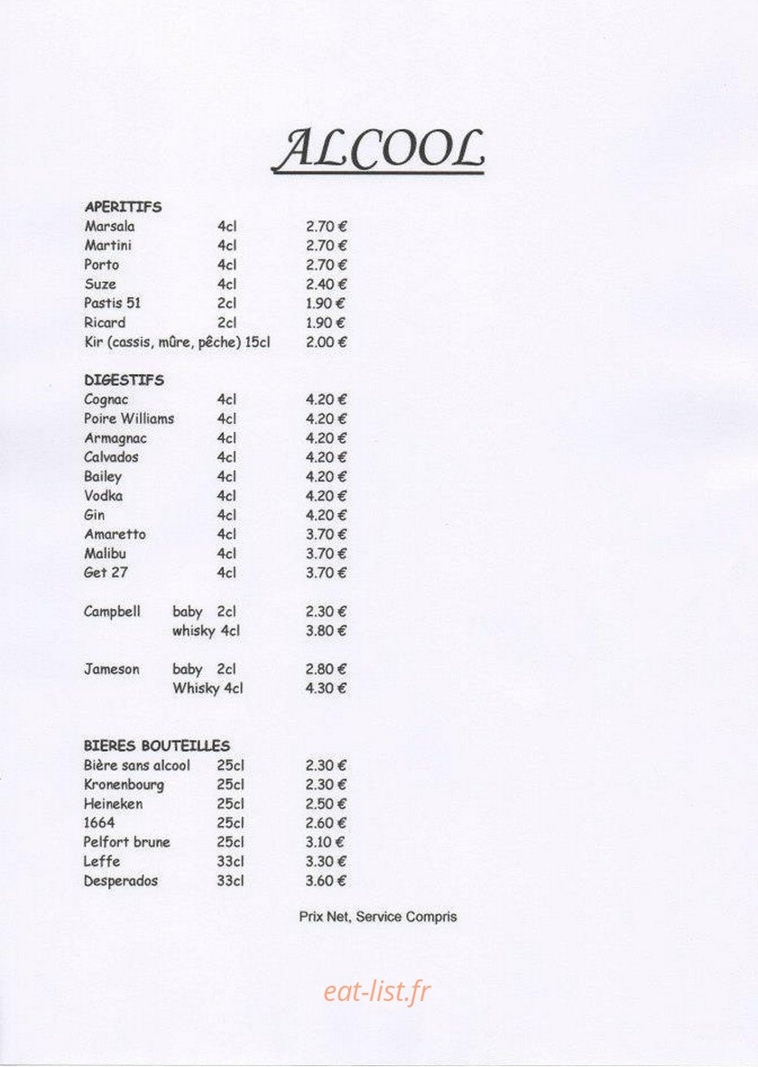 Hotel Restaurant de la Poste — carte page 9