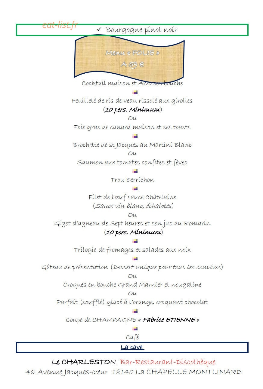 Le Charleston — carte page 10