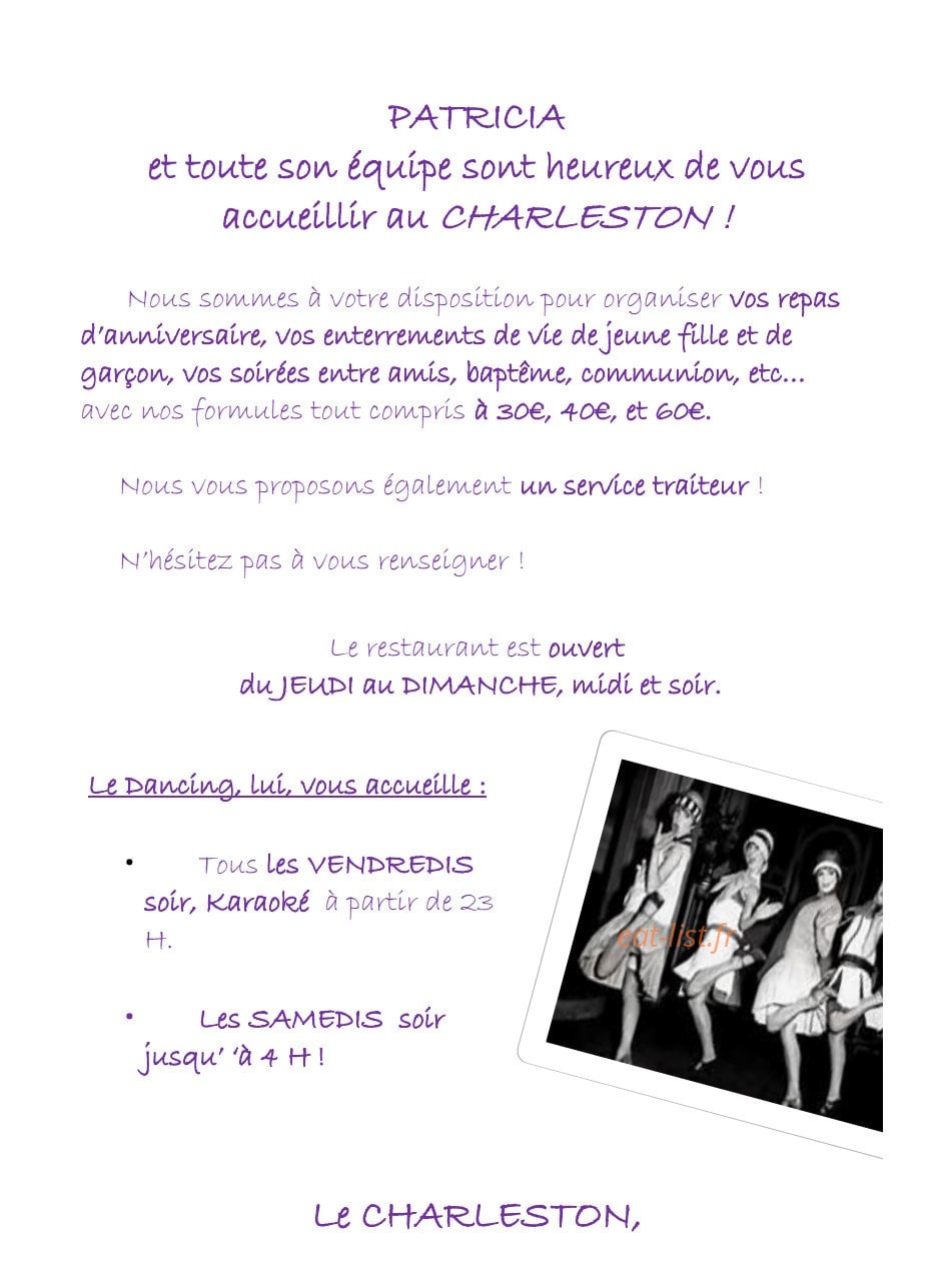 Le Charleston — carte page 6