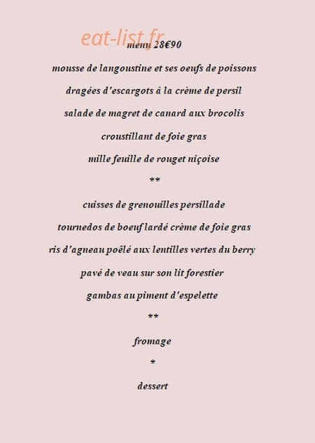 Auberge du Pont Canal — carte page 5