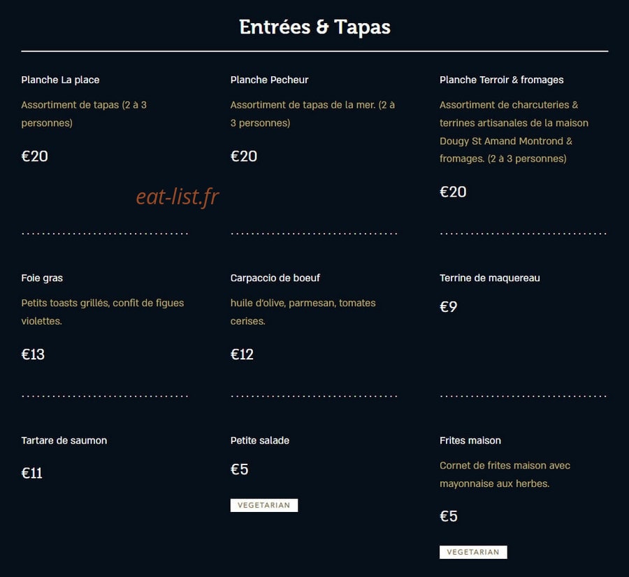 La Place — carte page 1
