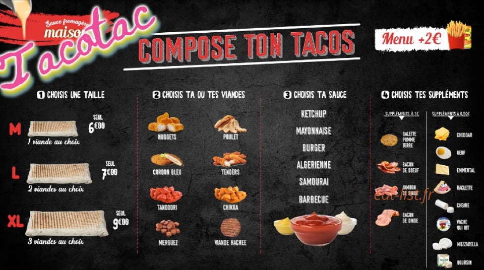 TacoTac — carte page 1