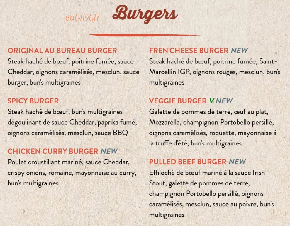 Au Bureau — carte page 2