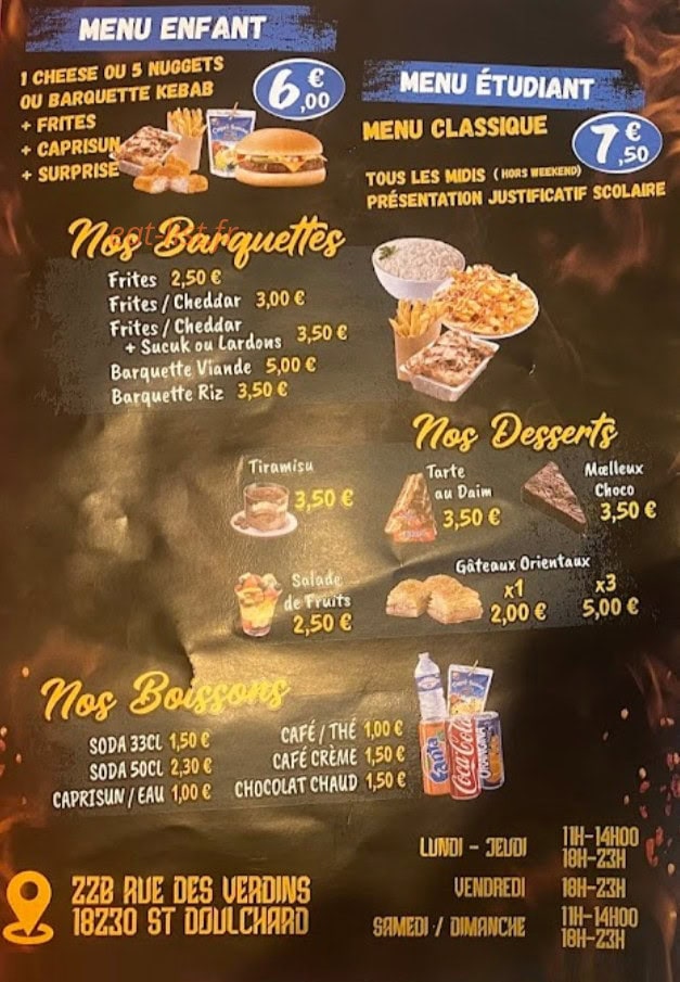 Kébab du coin — carte page 3