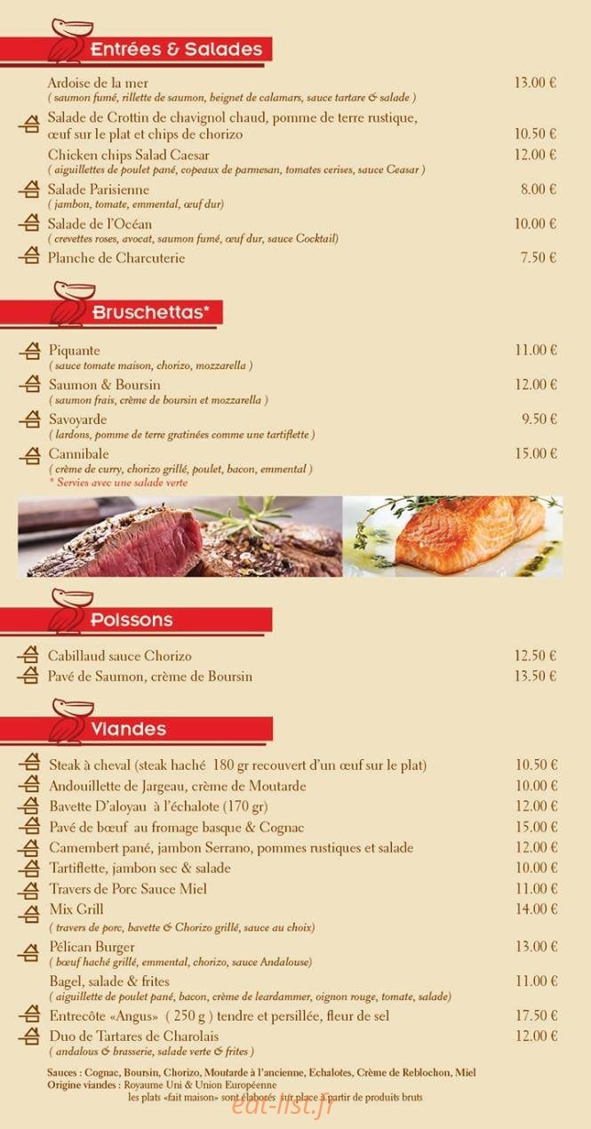 Le Club Pélican — carte page 2