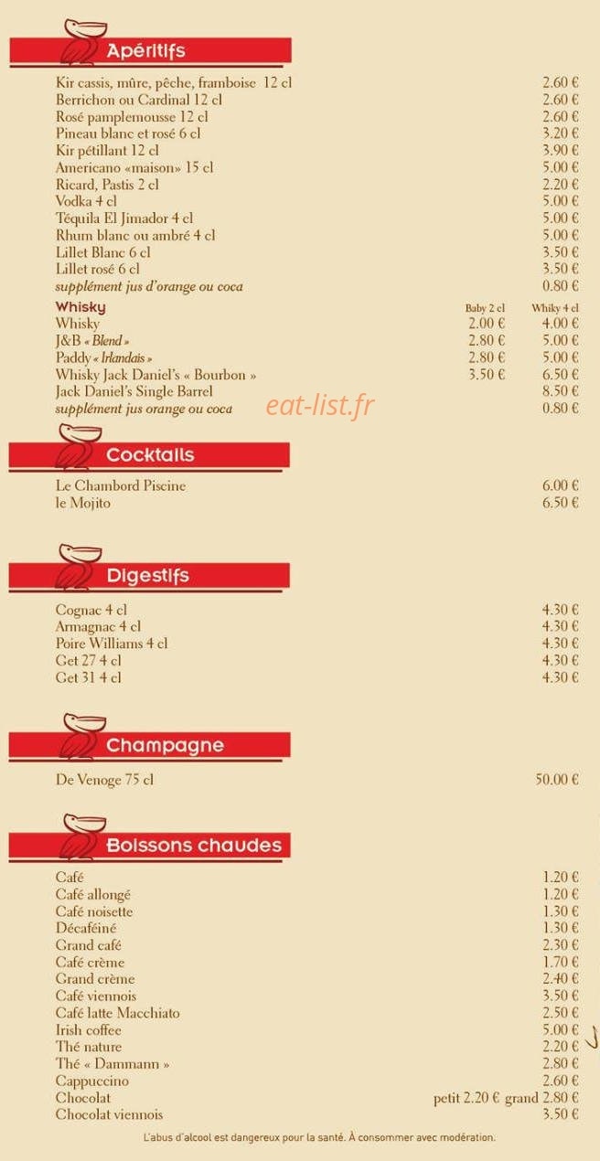Le Club Pélican — carte page 6
