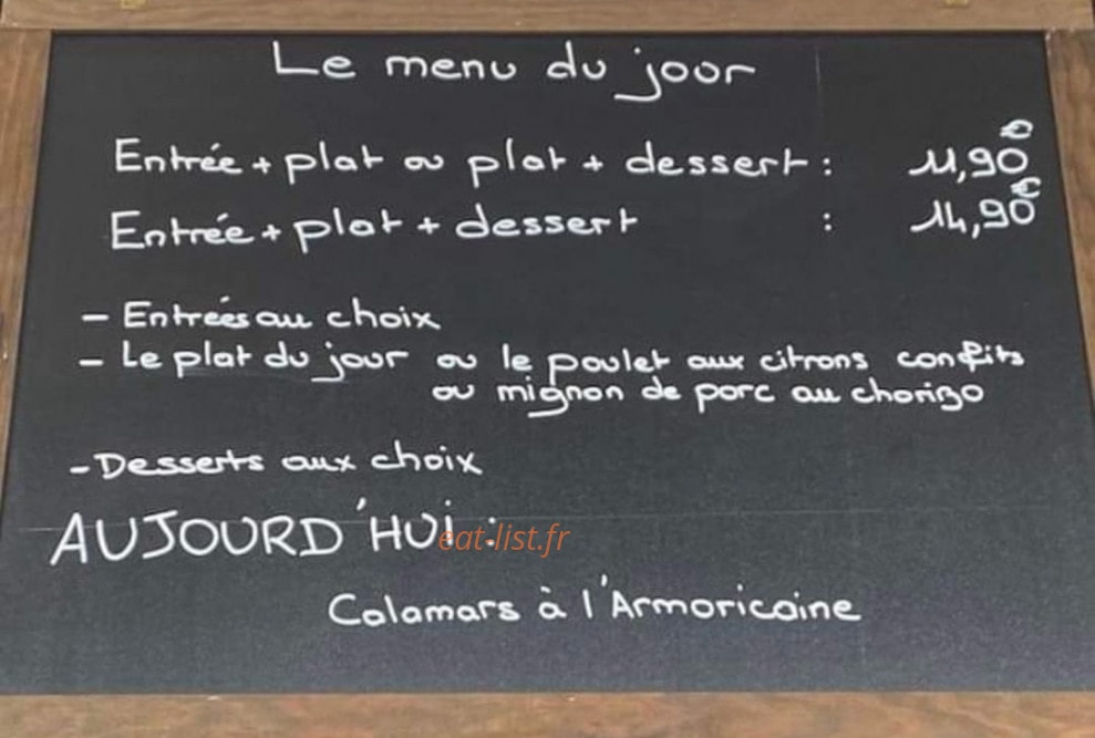 The French Corner — carte page 1