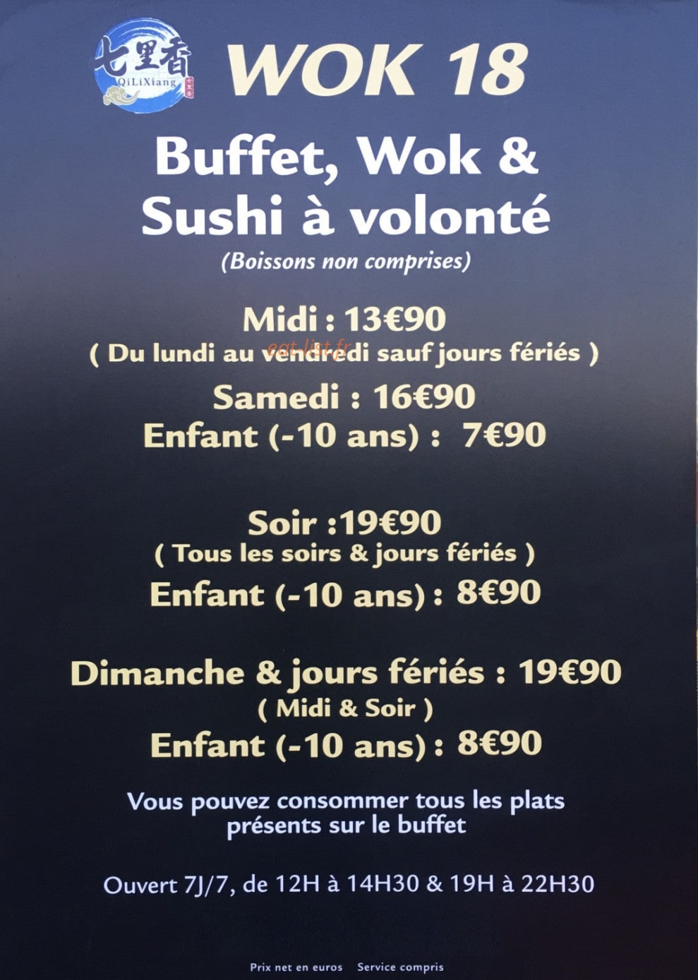 Wok 18 — carte page 1