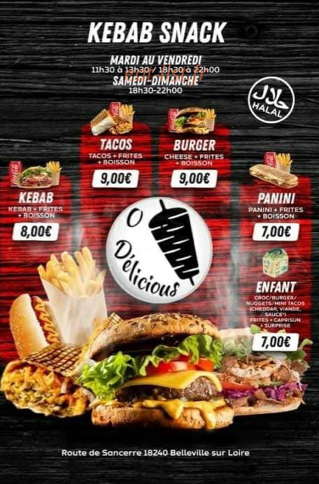 O'Delicious — carte page 1