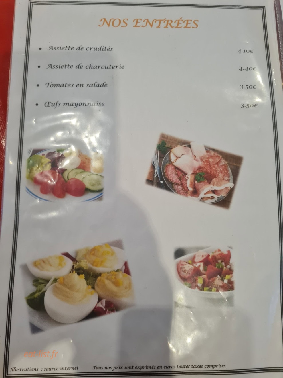 Chez Papy La frite — carte page 2