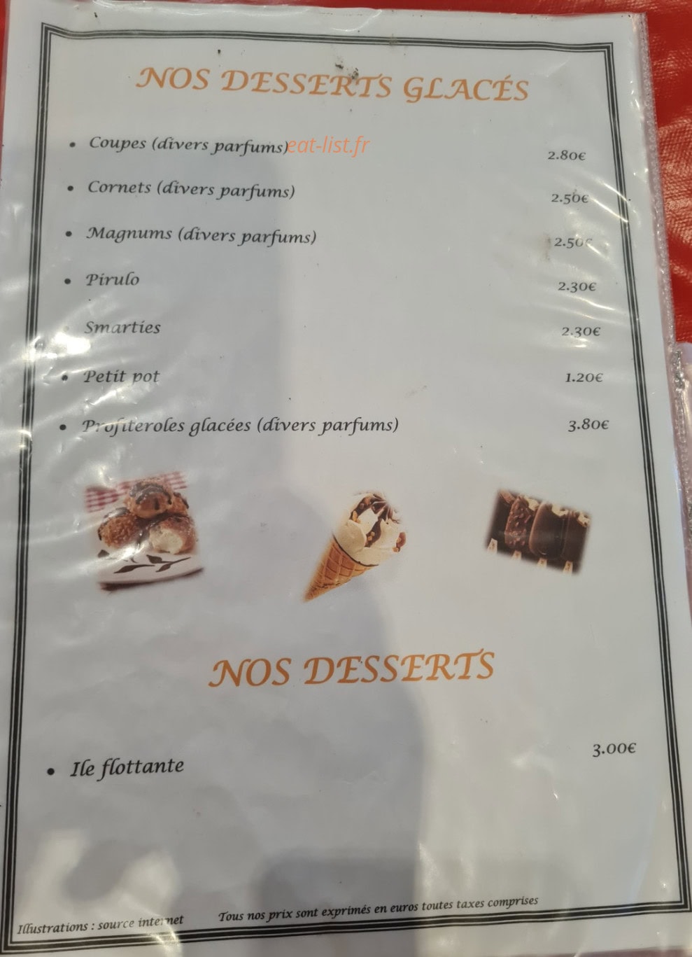 Chez Papy La frite — carte page 6