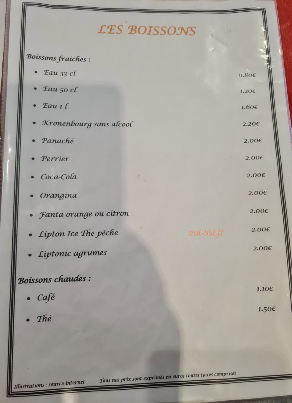 Chez Papy La frite — carte page 7