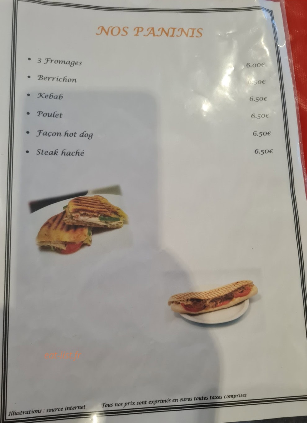 Chez Papy La frite — carte page 4