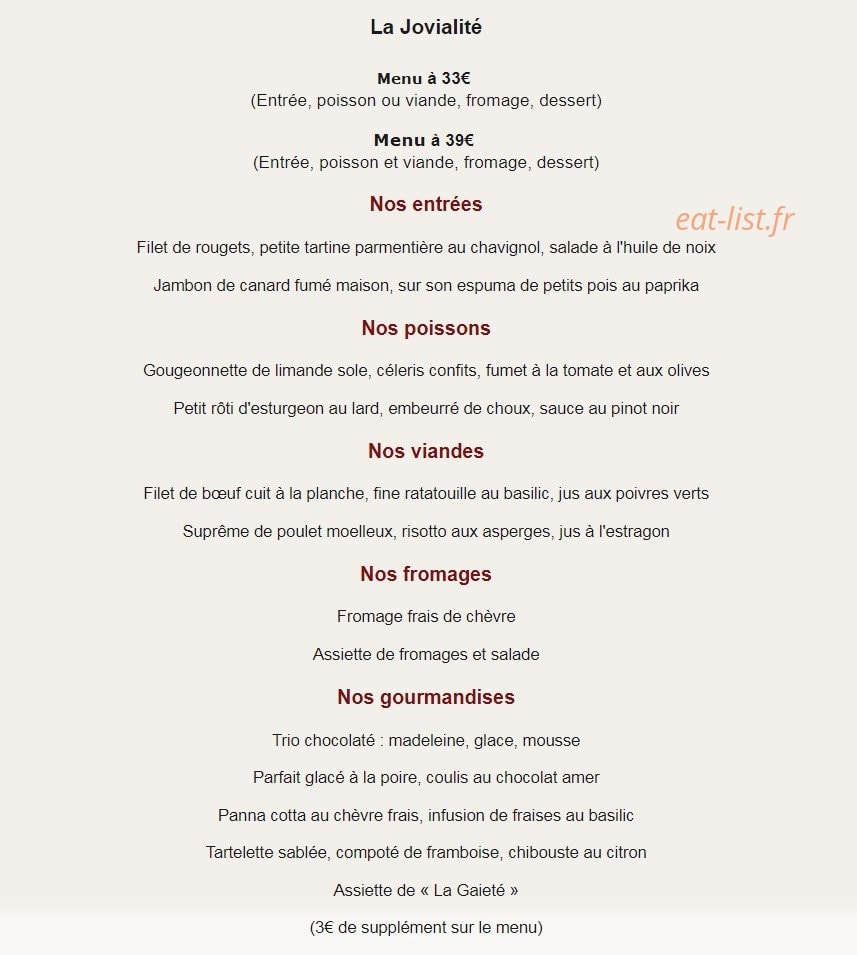 La Gaieté Léréenne — carte page 4