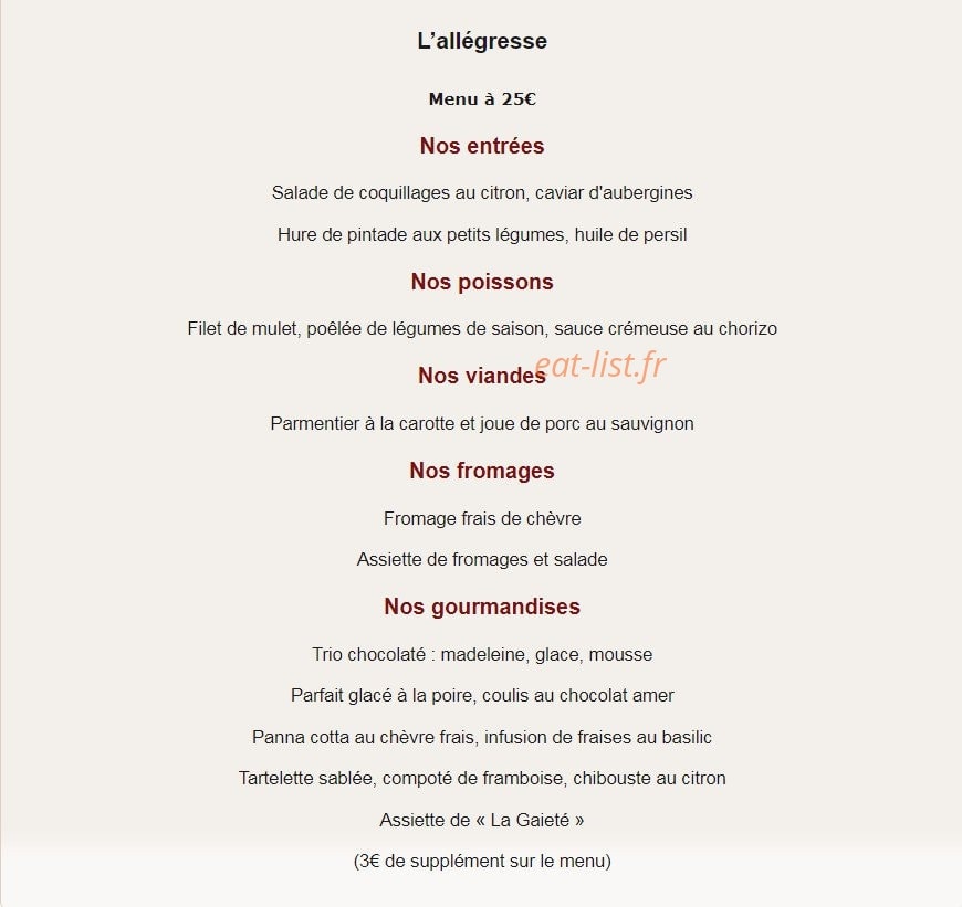 La Gaieté Léréenne — carte page 2