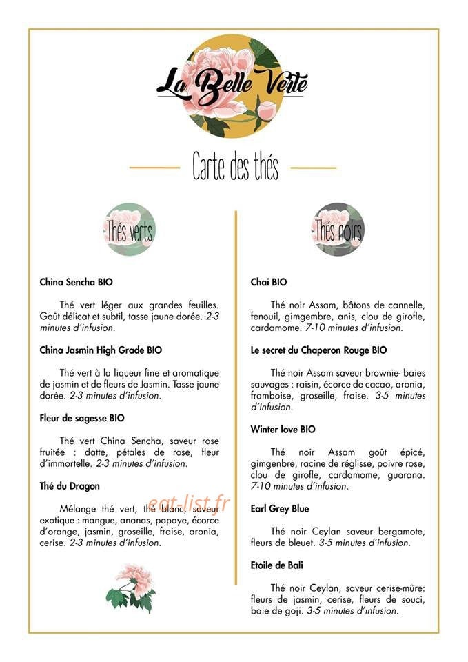 La Belle Verte — carte page 1