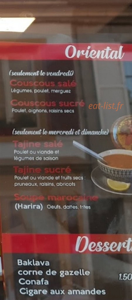 Snack Oriental — carte page 4