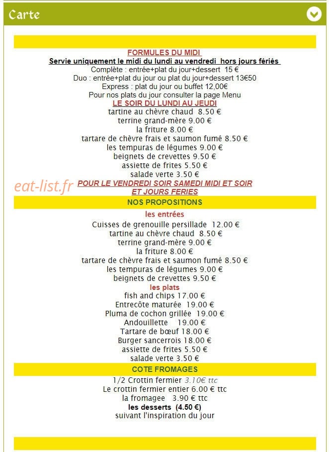Le Floroine — carte page 2