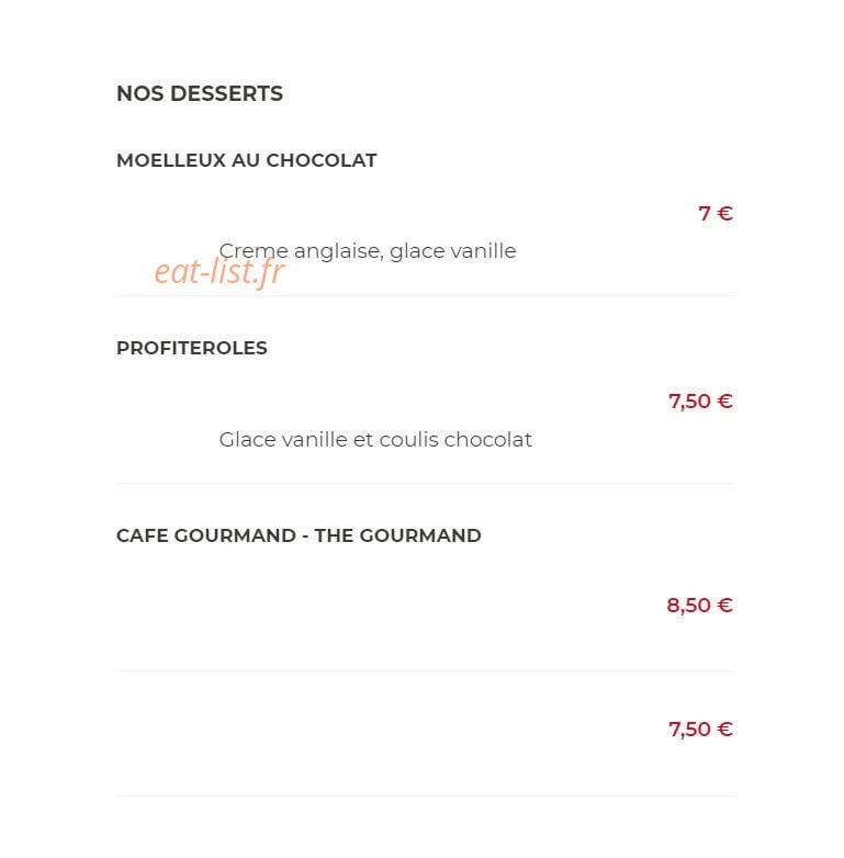 Le Bistro’Quai — carte page 4