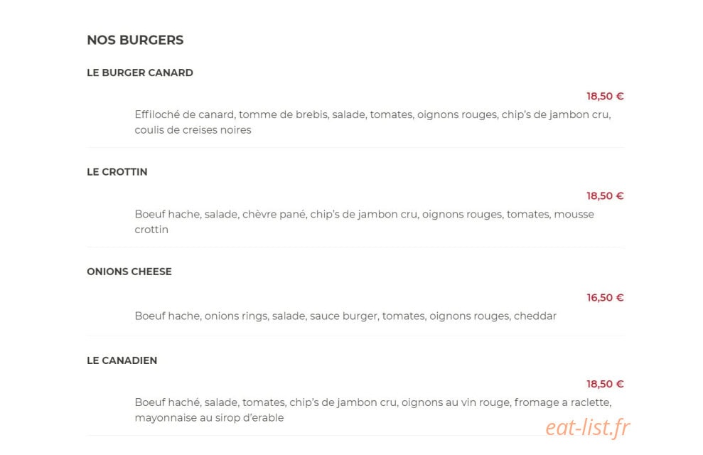 Le Bistro’Quai — carte page 2