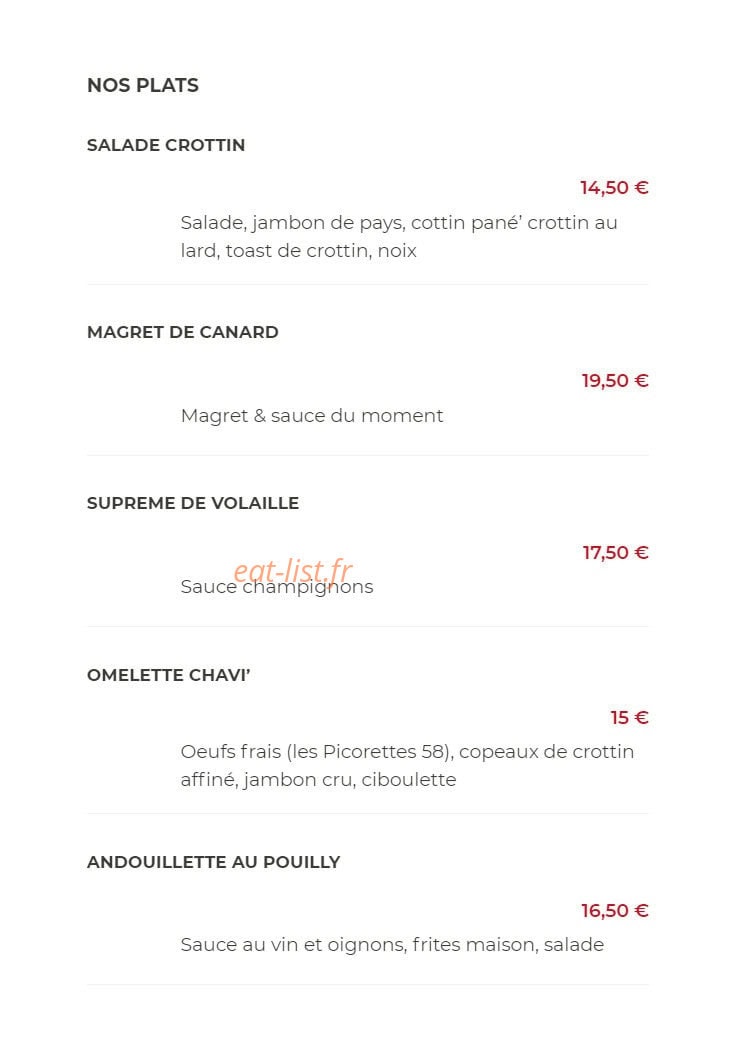 Le Bistro’Quai — carte page 3