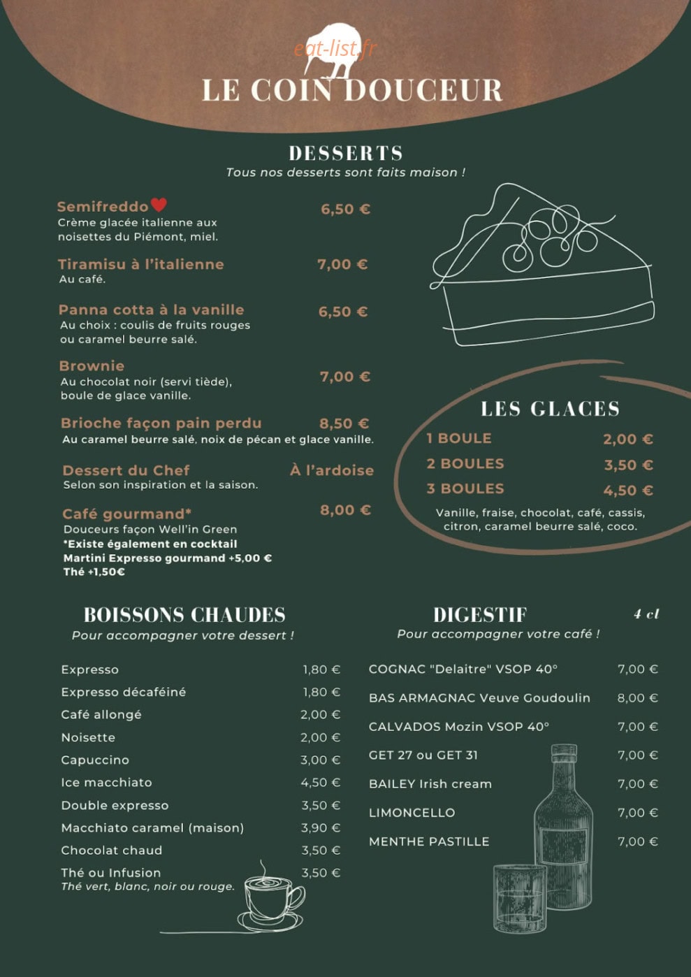Well'in Green — carte page 5