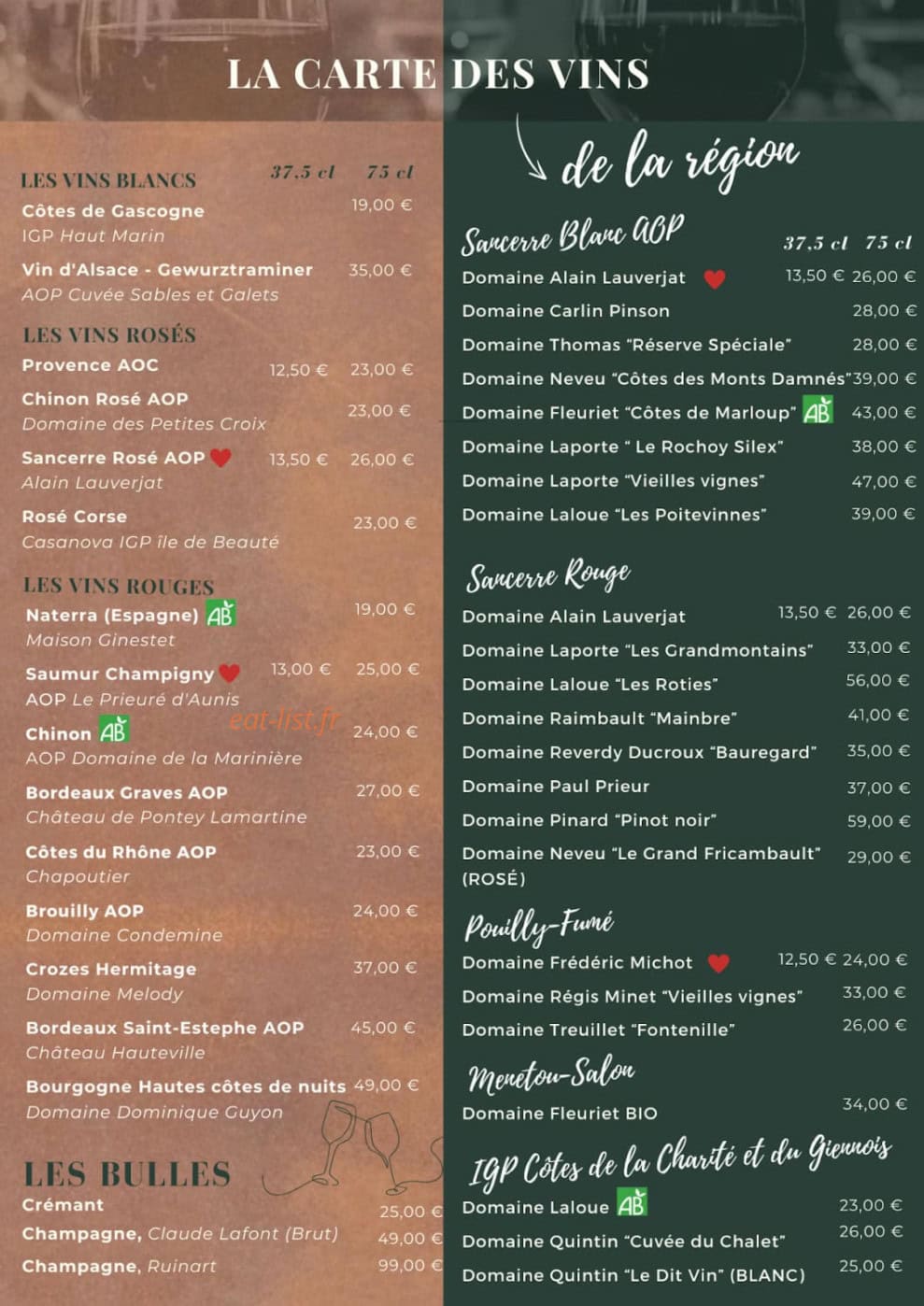 Well'in Green — carte page 2