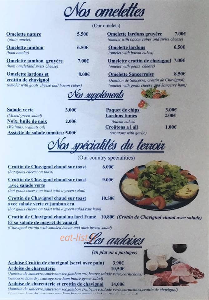 Café des arts — carte page 2