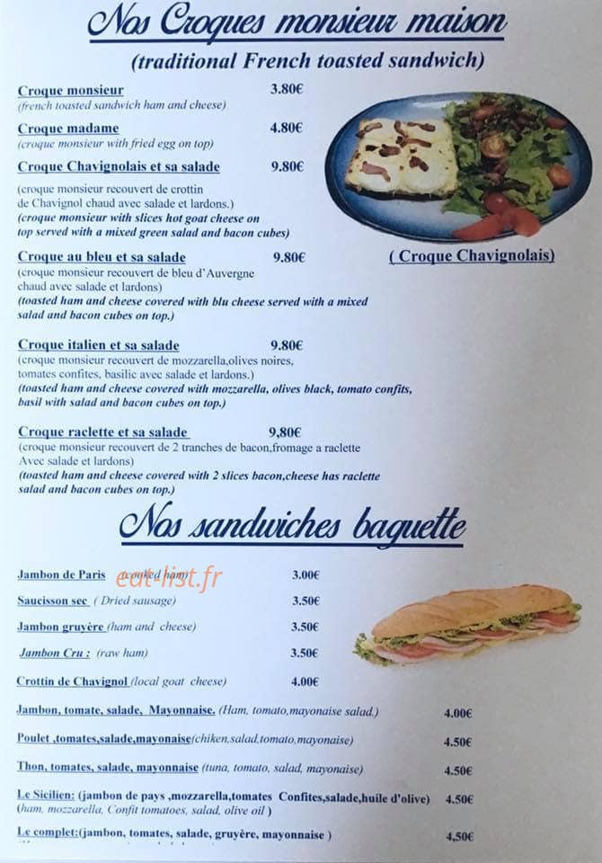 Café des arts — carte page 3