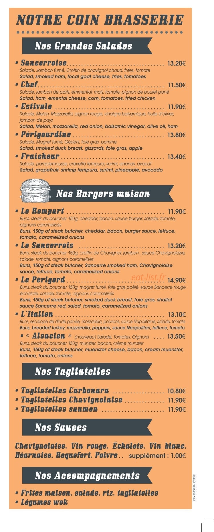 Hotel du rempart — carte page 6