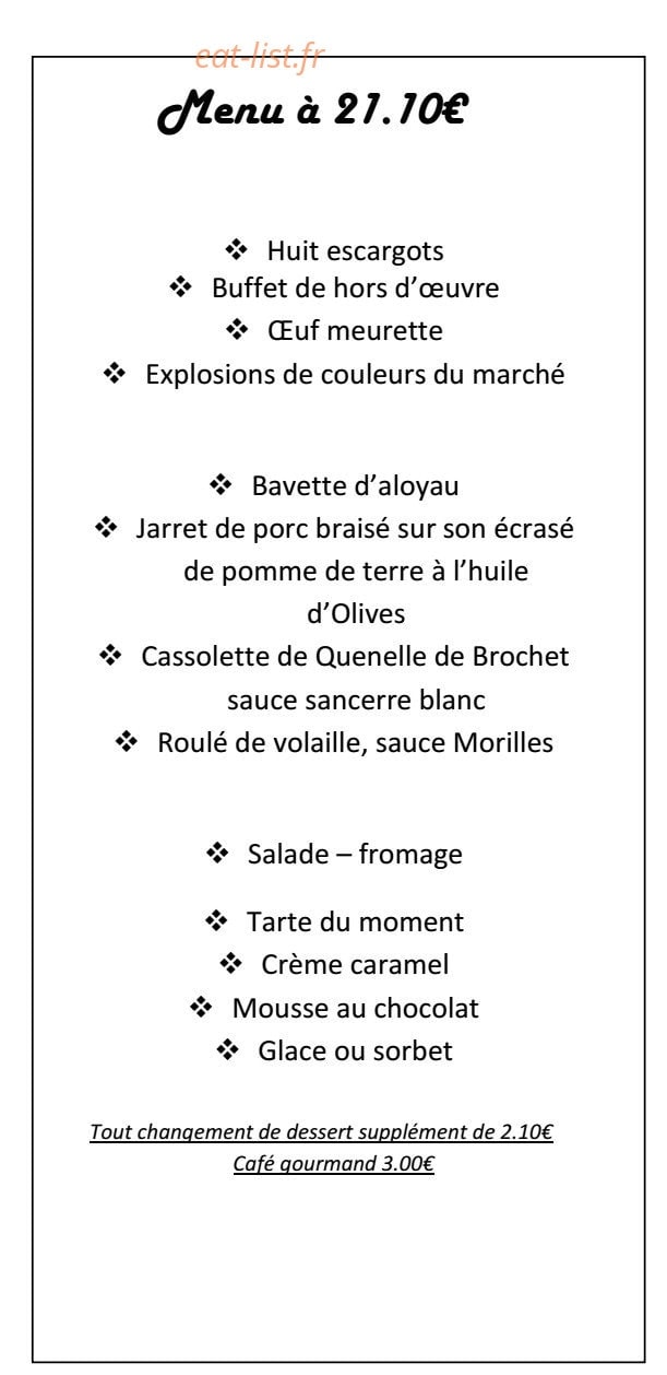 Hotel du rempart — carte page 2