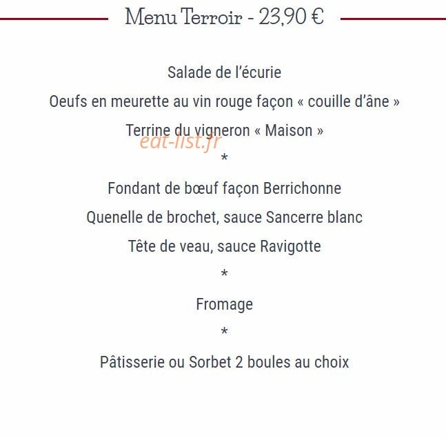 l'Ecurie — carte page 2
