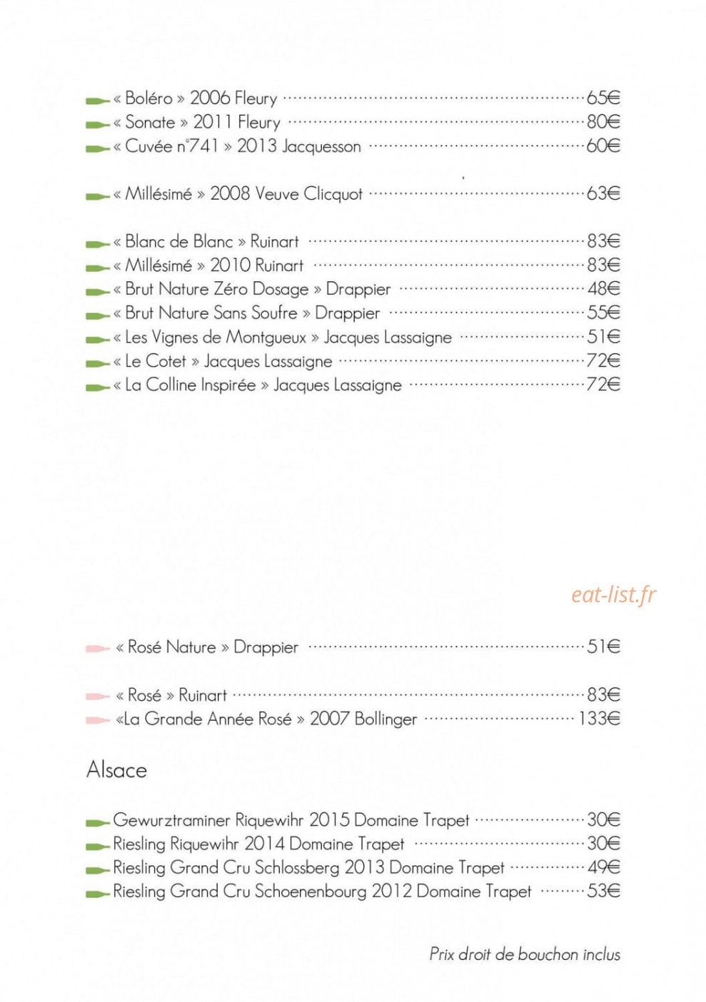Taste — carte page 5