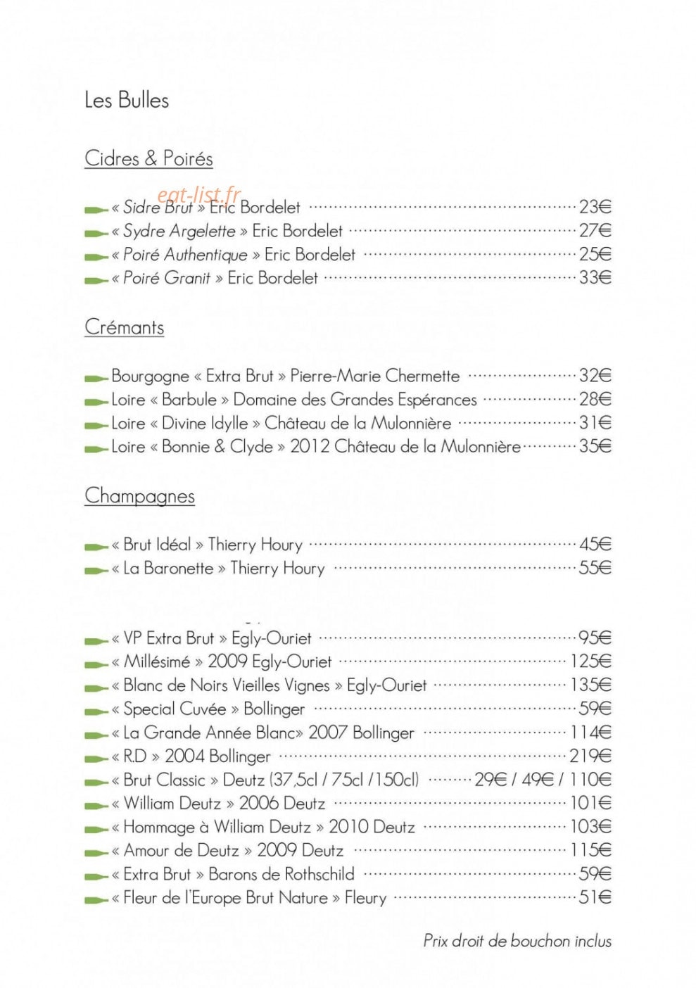 Taste — carte page 4